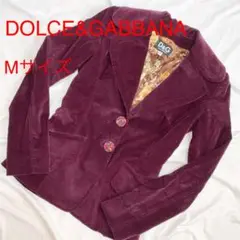 DOLCE&GABBANA ドルガバ テーラードジャケット ベロア Mサイズ