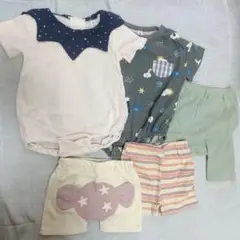 1枚110円！美品⭐︎西松屋ベビー服セット（ロンパース・ショートパンツ）