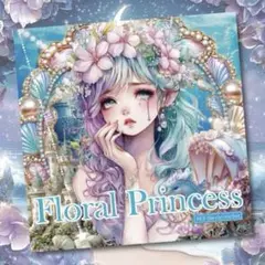 nene様　Floral princess ダイカットPETステッカー