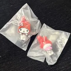 サンリオガチャガチャ ぬいぐるみと一緒＆フリップフェイス マイメロディ2点セット