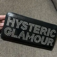 ごんたくんさん専用。HYSTERIC GLAMOUR 長財布 黒 未使用HYSTERIC GLAMOUR レザーラウンドジップ長財布 黒