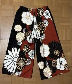 【新品試着】sousou 12号帆布 広形もんぺ 金襴緞子 女性Fサイズ 完売色