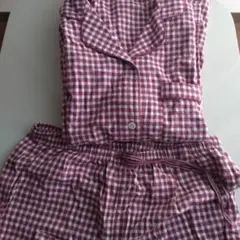 ユニクロ パジャマ チェック レディース L