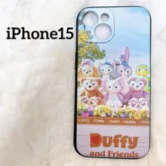 匿名配送❣️19 iPhone15 ソフトケース　ダッフィーフレンズ　黒