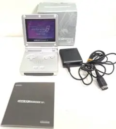 ★動作確認済★　任天堂　ゲームボーイアドバンスsp　プラチナシルバー　付属品完備
