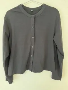 UNIQLOユニクロUVカットジャージークルーネックカーディガンXL 黒