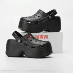 新品未使用 SHEIN 厚底サンダル 黒 22.5~23cm