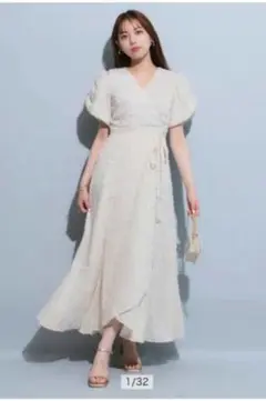 マイストラーダ　バリエーションカシュクールワンピース　白　Sサイズ