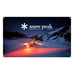 snow peakスノーピーク タペストリー キャンプ ガレージ　フラッグ 旗