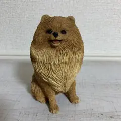 サンディキャスト 樹脂製　ポメラニアン　犬の置物