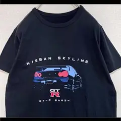 日産 NISSAN Tシャツ 半袖 スカイライン GT-R ブラック S