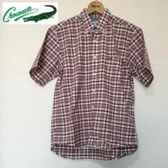 Crocodile チェック 半袖シャツ　Mサイズ