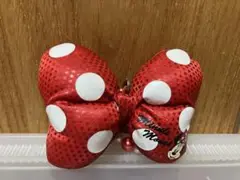 【8/27処分】ディズニーリゾート ミニーマウス 水玉リボン ストラップ