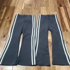 デビロック ストライプ フレアパンツ