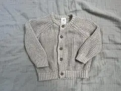 H&M オーガニックコットン カーディガン ベージュ 2-4m