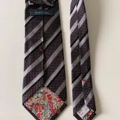 ポールスミス ネクタイ 花柄 ストライプ ドット シルク100%