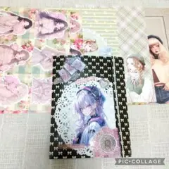 おすそ分けファイル　コラージュ素材　おすそわけ　ダイカット　人物　女の子