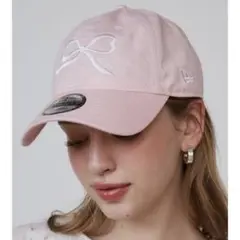 NEW ERA × CALNAMUR コラボ リボンキャップ ピンク