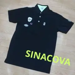 SINACOVA シナコバ　 半袖　ポロシャツ　日本製　黒　Mサイズ