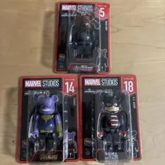 MARVEL STUDIOS Happyくじ BE@RBRICKまとめ売り3種