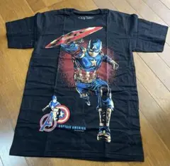キャプテン・アメリカ Tシャツ ブラック　M かっこいい