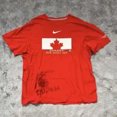 ナイキ カナダ ダブルゴールド Tシャツ ソチオリンピック ホッケー XXL