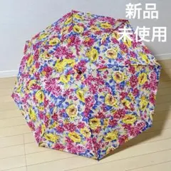 ️️新品未使用 【KUANG HUEI】花柄　薔薇　木製ハンドル 折りたたみ傘