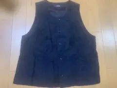 CO’s ダークネイビー ベスト　地柄　美品