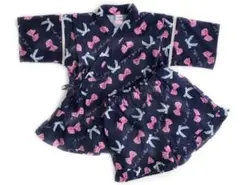 [新品！キッズ♪甚平スーツ　女の子　100センチ]