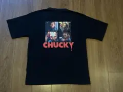 CHUCKY チャッキー Tシャツ バックプリント　胸刺繍　M ブラック