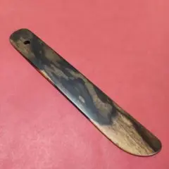 素晴らしい極上黒柿‼️少し小型でお尻丸型着付用ヘラ(15.6cm)
