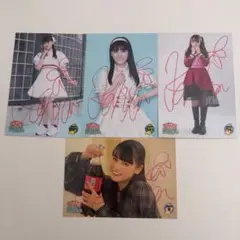 いぎなり東北産　伊達花彩　サイン生写真　4枚セット