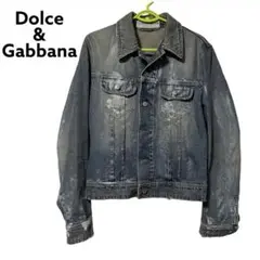 DOLCHu0026GABBANA ドルチェu0026ガッバーナ デニムジャケット ペイント加工