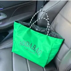 ◆韓国スタイル◆新品 AODABAG トートバッグ グリーン ナイロン