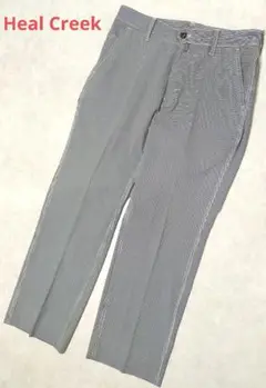 Heal Creek　パンツ　ゴルフウェア　チェック柄　ブラック