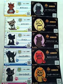 【未使用】銀河英雄伝説　銀にゃ　名刺　非売品　特典