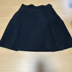 150ブラック プリーツスカート