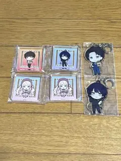 会社と私生活 オンとオフ アクリル キーホルダー アクリルブロック　まとめて
