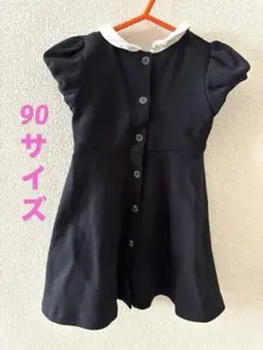 黒のボタン付きワンピース サイズ90