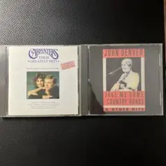 【洋楽名盤2枚セット】カーペンターズ＆ジョン・デンバーCD／懐かしの名曲多数収録