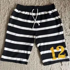 Champion ストライプ ハーフパンツ L