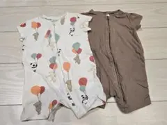 H&M ベビーパジャマ　ロンパース2点セット　 6-9M