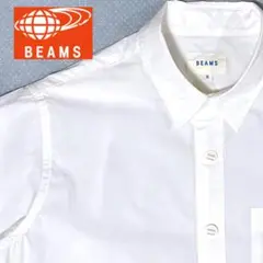 【美品】BEAMS ビームス 半袖シャツ ストレッチ 白 S