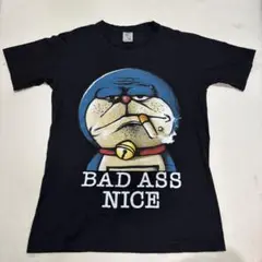 希少☆ 珍品 悪い ドラえもん Tシャツ 無版権 不良 タバコ パロディ