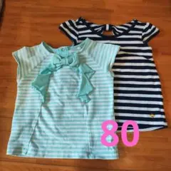 KATE SPADE ケイト・スペード　Tシャツ2枚セット　80.90