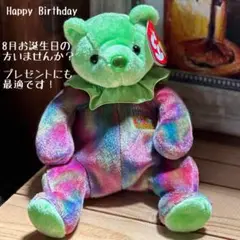 8月誕生日ベア　tyビーニーベイビーズ クマぬいぐるみ