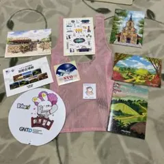 大阪関西万博　韓国フェスタ　ステッカー　絵葉書　エコバッグ