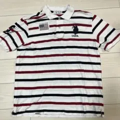 U.S. POLO ASSN. ストライプポロシャツ XL