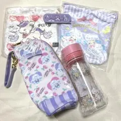 SWIMMER 5点セット　巾着２枚、ミラーコーム、ボトル、ボトルカバー