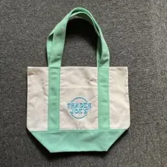 TRADER JOE'S トートバッグ ホワイト/ミント